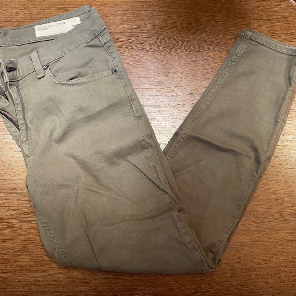 Rag & Bone cropped khaki skinny Jean size 29